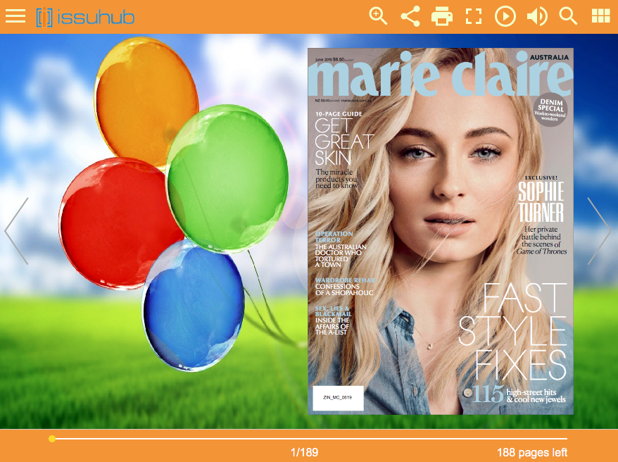 free magazine template